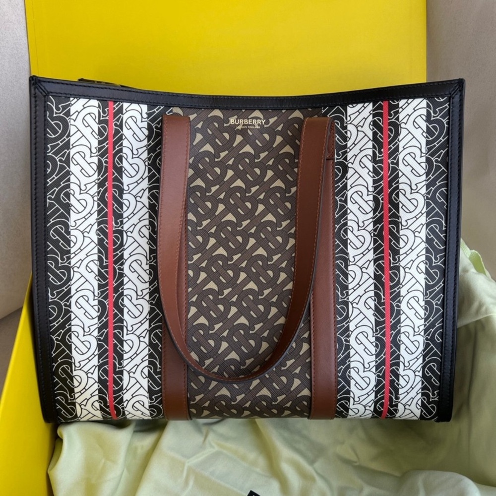 AUTHENTIC Burberry Monogram Stripe Tote